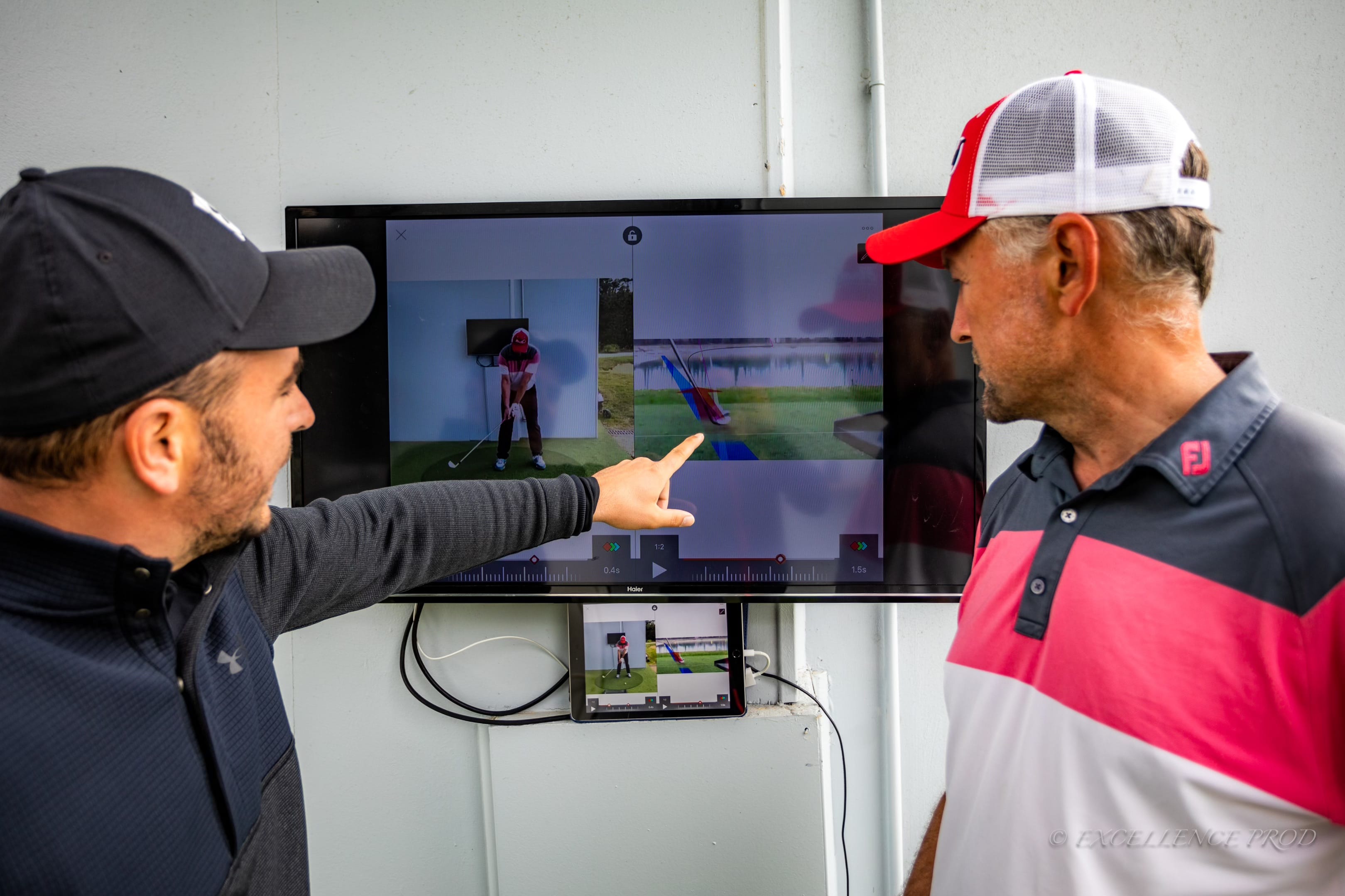 Cours golf Trackman 4 putting green - professeur Avignon