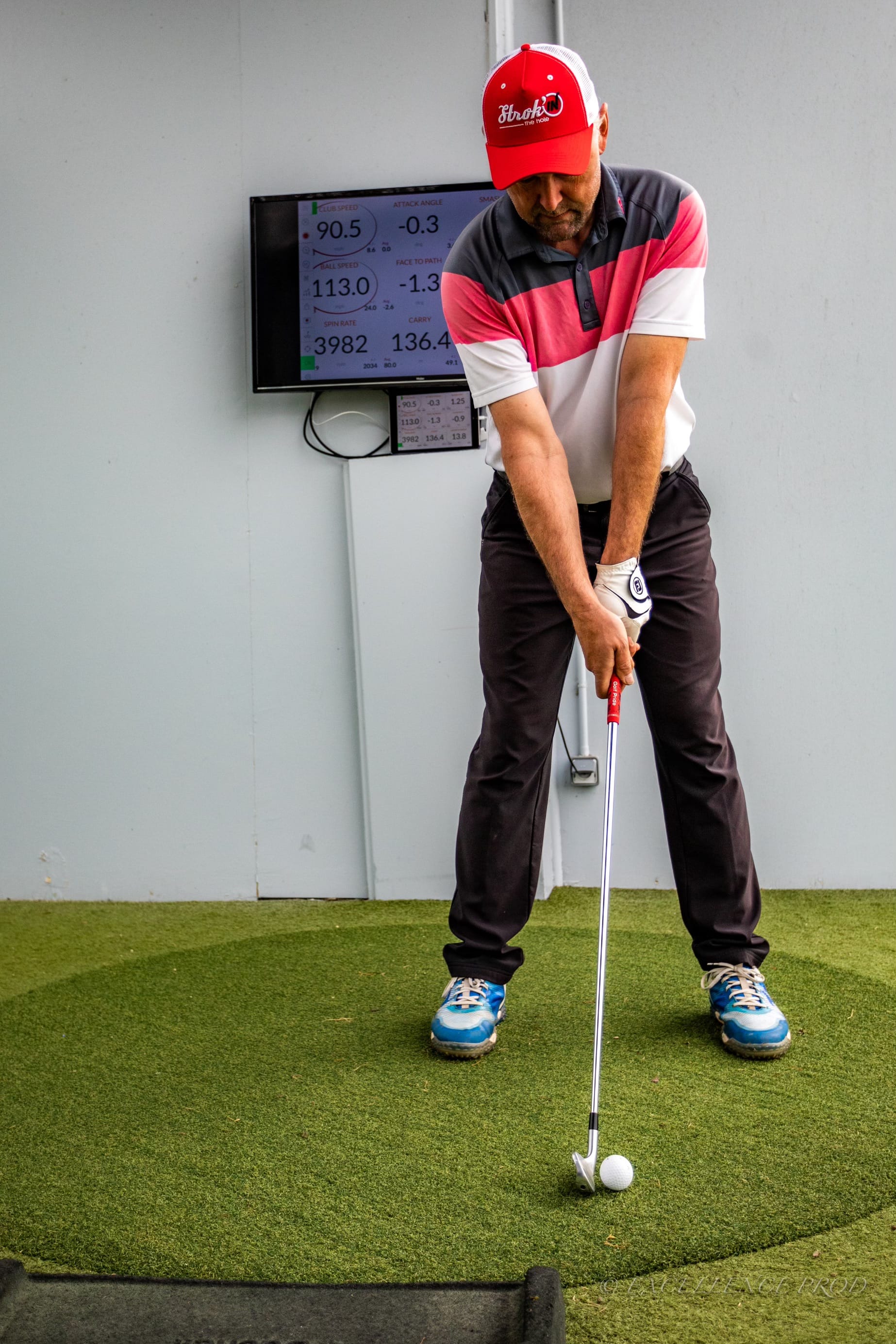 Phase 1 du swing golf - Position d'adresse au Golf du Grand Avignon